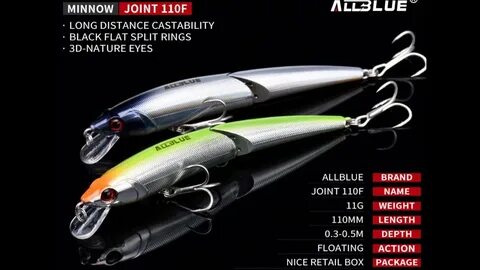 Smith TS Joint Minnow 110F с Aliexpress от Allblue. Новинка 