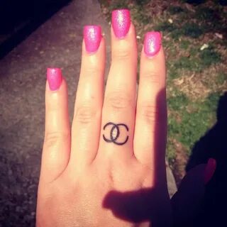 Chanel logo on my finger.... Was Suppose to be for my puppy 