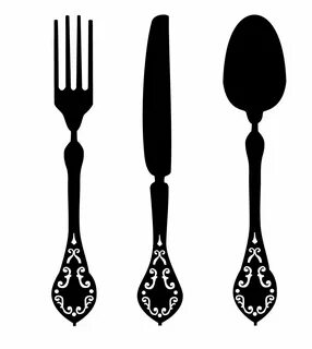 Library of fork knife spoon graphic royalty free library bla