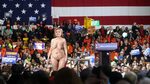 Hillary Clinton Appears In Rally Completely Unclad In Bid Fo