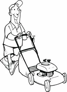 Six High-Deteailed Lawn Mower Coloring Pages - Coloring Page