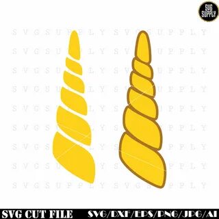 Unicorn Horn svg Gold Unicorn horn svg cut file vinyl decal 