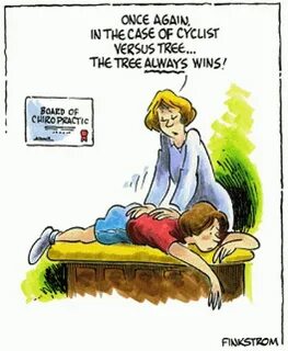 Chiropractic Cartoons : Once Again In the Case of Cyclist Ve
