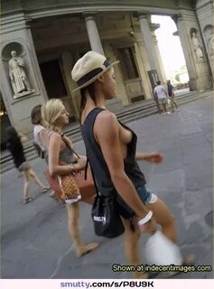 #PublicNudity #sideboob #sideview #nobra #hat #street #ebony