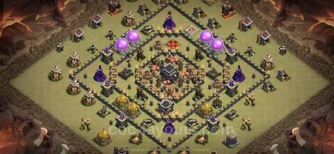 Best Max Levels War Base TH9 with Link, Anti Everything, Ant