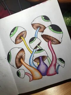 The Best 19 Easy Trippy Mushroom Drawing Simple Stoner Drawi