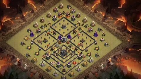 Town hall 9 Unbeatable Trophy Base. Best TH9 Trophy Base 202