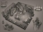 sketch_02_tavern, Dmitry DeMoon Game level design, Tavern, A