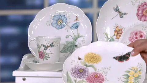 Lenox Butterfly Meadow 28-piece Porcelain Dinnerware Set on 