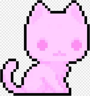 Kawaii Blush - Наклейка Cute Pink Cat Png, Png Download - 34