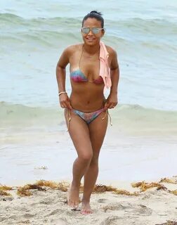 CHRISTINA MILIAN in Bikini at a Beach in Miami 05/15/2015 - 