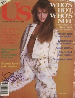 Brooke Shields covers Us magazine, January 20, 1981. 