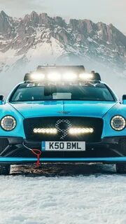 2160x3840 Blue car, 2020 Bentley Continental GT Ice Race wal