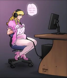 A submissive sissy