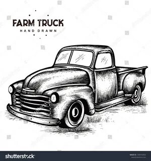 Old Farm Truck Stock Vector (Royalty Free) 1358155853 Shutte