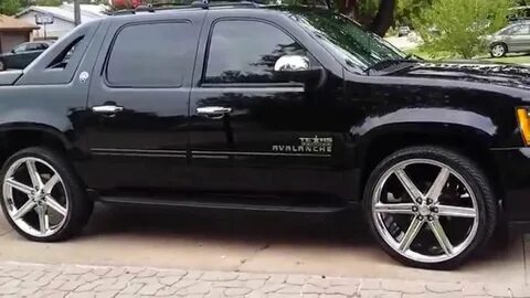 Chevy Avalanche 2013 on 26 inch iroc6 rims - YouTube