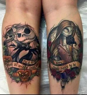 Sally and Jack couples tattoo Couples tattoo designs, Christ