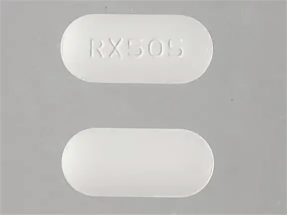 RX505 Pill (White/Elliptical/Oval) - Pill Identifier - Drugs