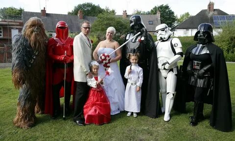 Take two Darth Vaders, a Storm Trooper and a Wookie and you'