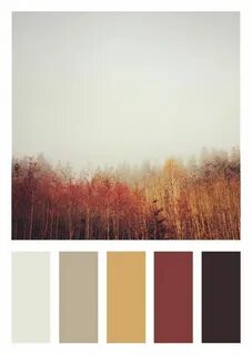 Color Scheme Fall Theme - Dark Brown, Deep Red, Gold, Tan an