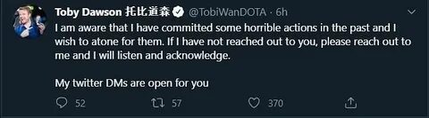 Dota 2 Caster TobiWan Accused of Sexual Harassment