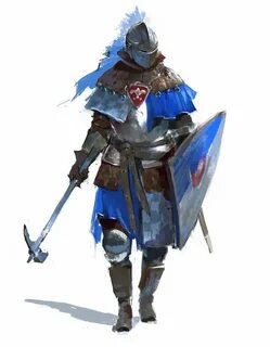 DnD Fighters/Paladins Character art, Medieval fantasy charac
