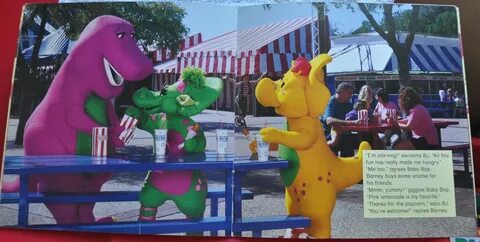 Barney the Purple Dinosaur - Barney Goes to the Fair Book - 