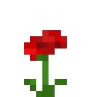 Minecraft poppy pixel art