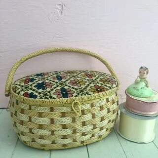 Vintage 1960s Singer Sewing Basket Vintage Sewing Basket Ets