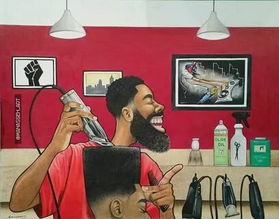 Manassah Johnson Barber pictures, Barbershop design, Barber 
