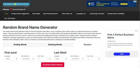 Project Name Generator Instant Availability Check - Mobile L