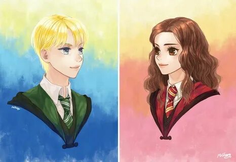 Draco x Hermione by MiCheong.deviantart.com on @DeviantArt D