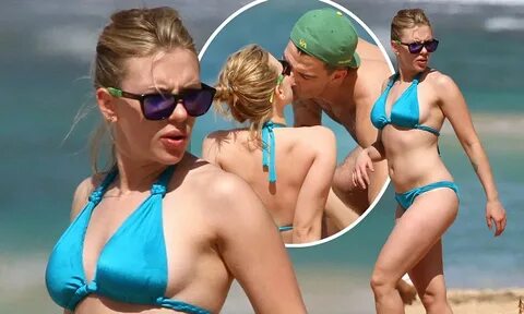 Scarlett Johansson flaunts her killer curves during a seasid
