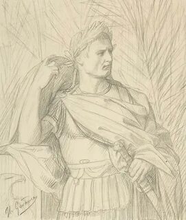Julius Caesar Drawing by Jean-Leon Gerome Fine Art America