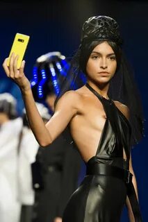 Lucia Rivera Nip Slip on the Fashion Runway