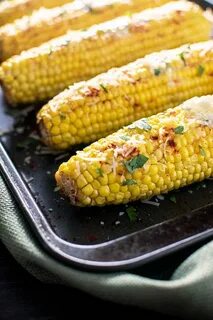 Baked Smoky Parmesan Corn - Homemade Hooplah Buttered corn, 
