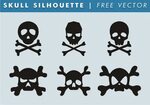 Skull & Bones Silhouette Free Vector - WeLoveSoLo