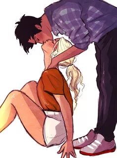 Percabeth http://grimmby.tumblr.com Percy jackson art, Percy