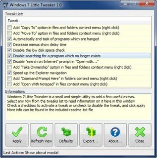 Windows 7 Little Tweaker (Windows) - Download