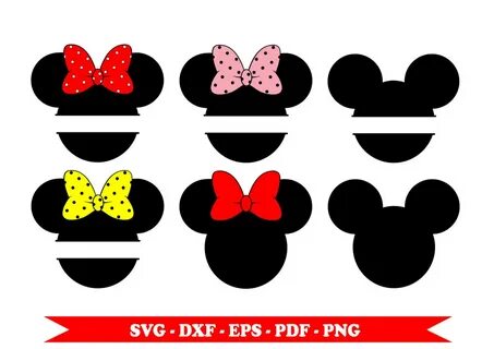 Minnie svg bow shape mickey mouse svg head clip art in svg E