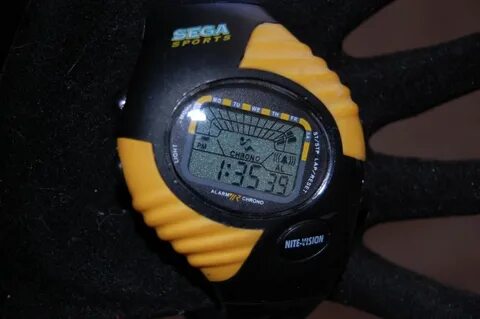 Наручные часы RARE Sega Sports Nite-Vision Black & Yellow Ch