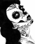#watch the deathlines awaken Neck tattoo, Sugar skull girl, 