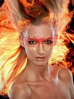 Hot Fire Makeup Looks to Try for Fun Fire makeup, Best airbr