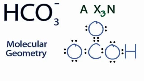 HCO3- Molecular Geometry / Shape and Bond Angles - YouTube