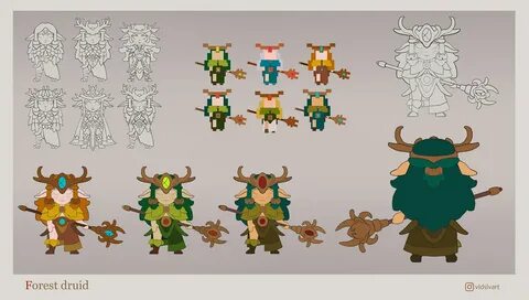 Forest druid on Behance