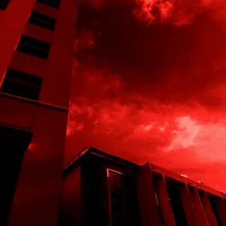 red sky don't scream 😱 photography, aesthetic и red
