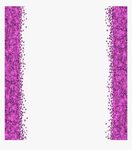 Transparent Glitter Border Png - Purple Glitter Border Hd, P