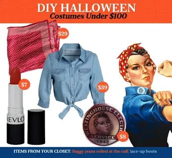 DIY Halloween Costumes Under $100: Rosie the Riveter - Obses