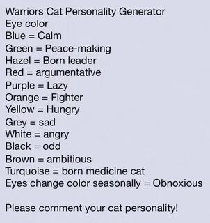 Either calm or born medicine cat (I like the second one bett