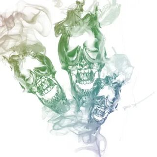 triple skull smoke png transparant 8 by Cakkocem Smoke textu